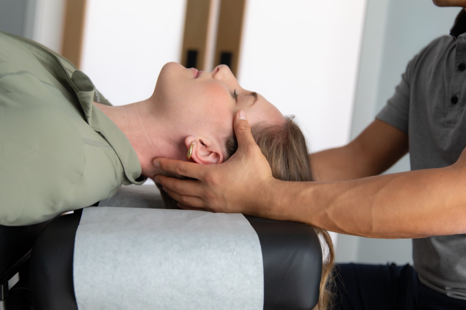 Hands-on treatment at G3 Chiro in Newport Beach